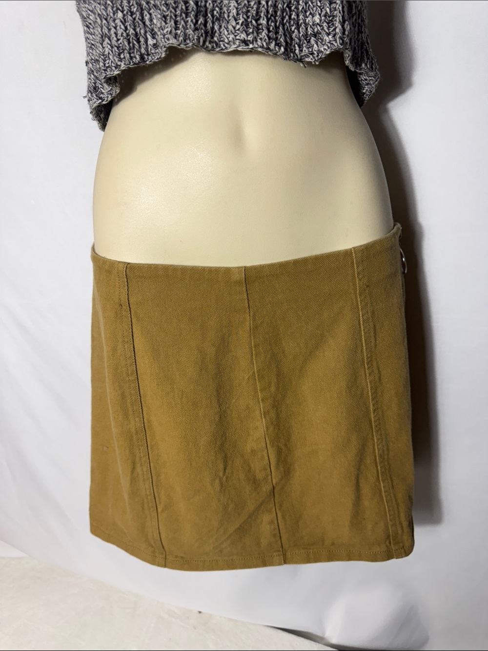 Chloe & Katie Olive Mini Skirt